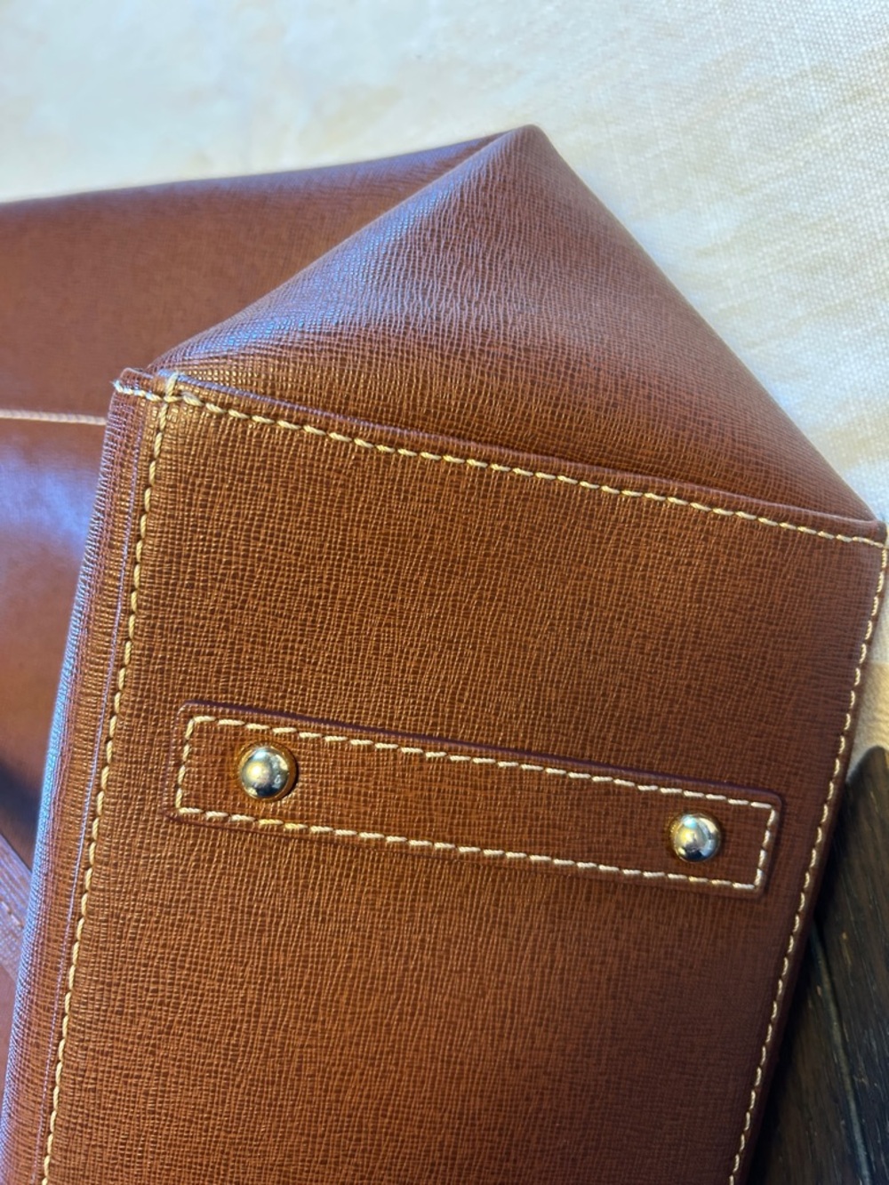 Dooney & Bourke Chestnut Brown Leather Tote - Picture 7 of 9